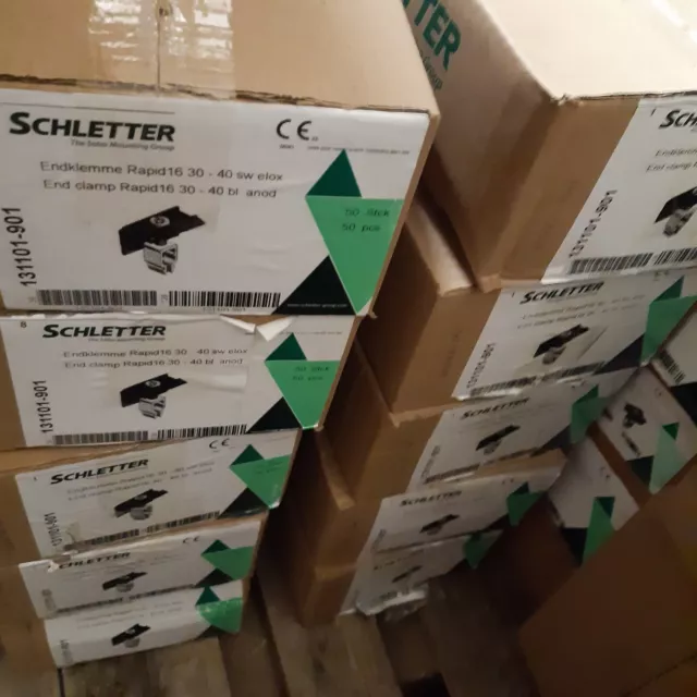 Schletter 131101-901 Endklemme Rapid 16 schwarz eloxiert 30-40mm, inkl. 0% MwSt.