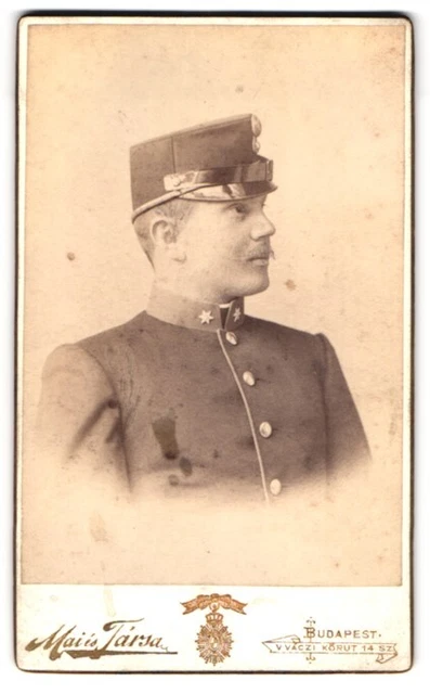 Fotografie Maiés Társa, Budapest, V Vaczi Körut 14 Sz., Ungar. Infanterist mit