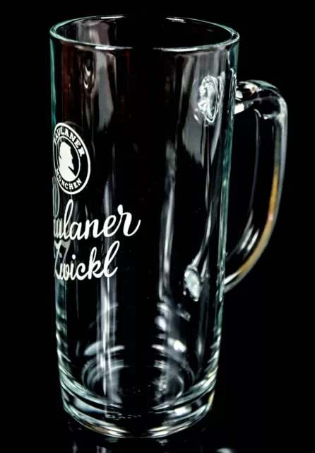 Paulaner Weissbier Zwickl Bier, Glas / Gläser Krug Seidel 0,5l "Donau"
