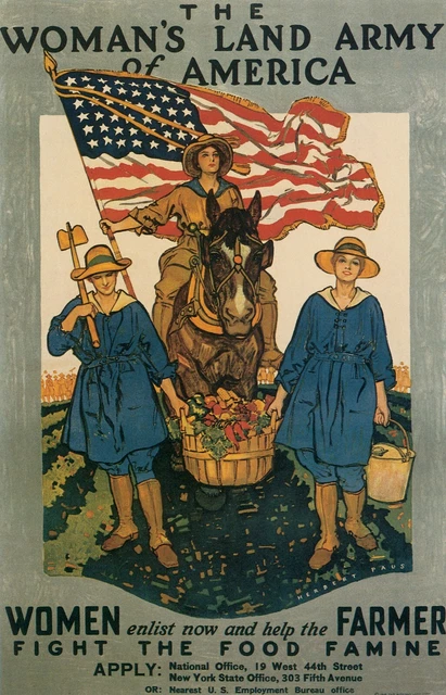 WWI 'Buy War Bonds' Flag Vintage Style World War I Poster 48x36 inch