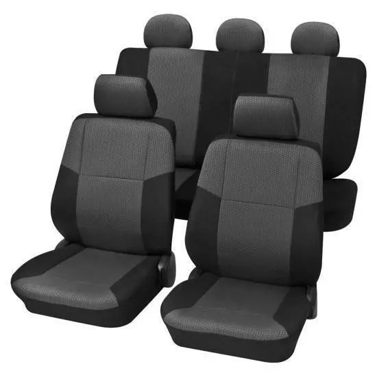 Charcoal Grey Premium Car Seat Cover set - Ford FOCUS mk3 Saloon 2011-2018