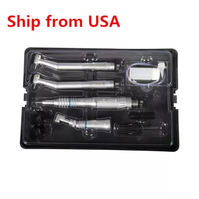 Yabangbang Dental High Low Speed Handpiece Kit / Portable Turbine Unit 4Hole