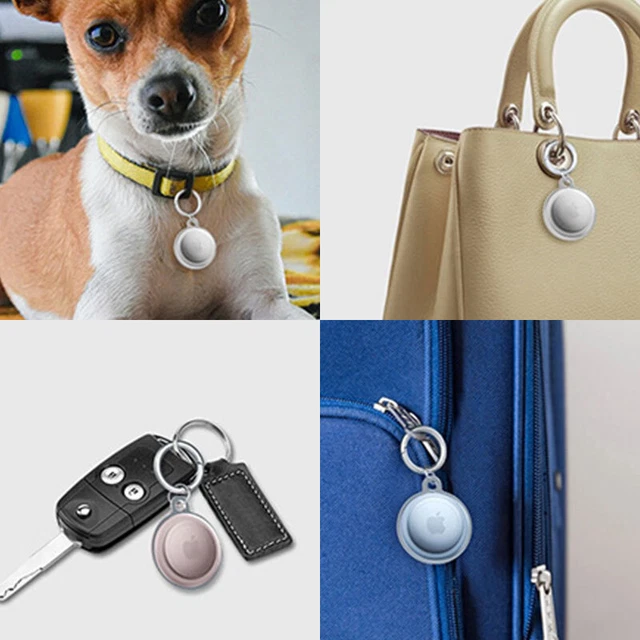 Protective Shell Skin Loop Holder Key Ring Carry Case For Apple AirTag New#
