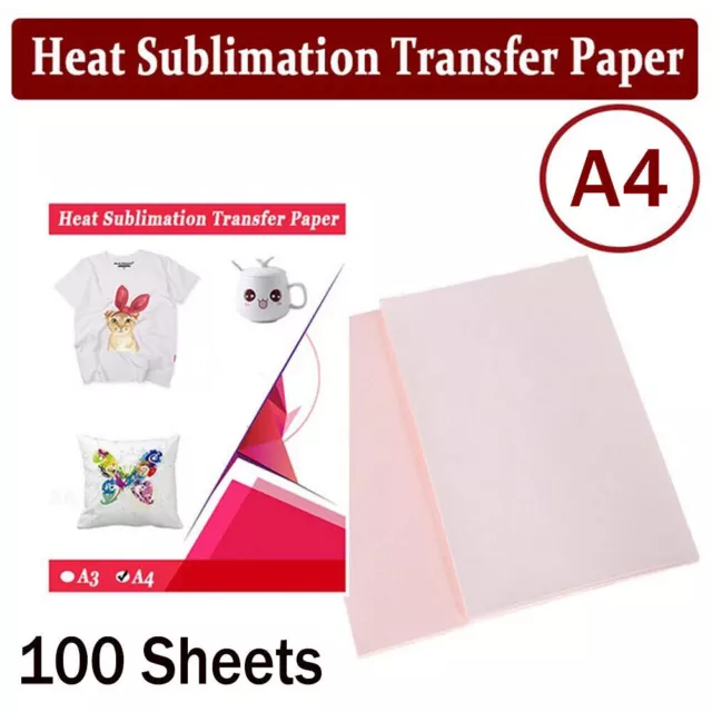 Quality A4 Inkjet Printer Dye Sublimation Paper Desktop Heat Transfer Paper NEW