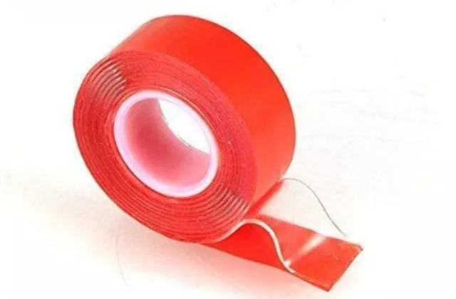 High Bonding Clear Double Side Tape Heat&Weather Resistance 24mmX2m Holds 2.3Kg