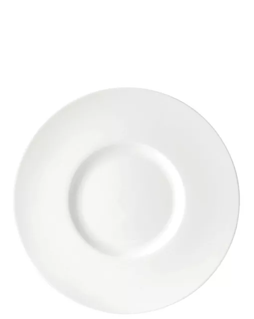 Anton B Tableware Porcelain Mira Wide Rim Salad Plate 9.25" (23Cm) Pack Of 6