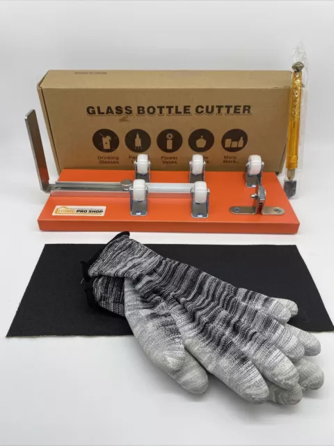 Home Pro Bottle Cutter & Glass Cutter Bundle -DIY Machine for Cutting Wine, Beer