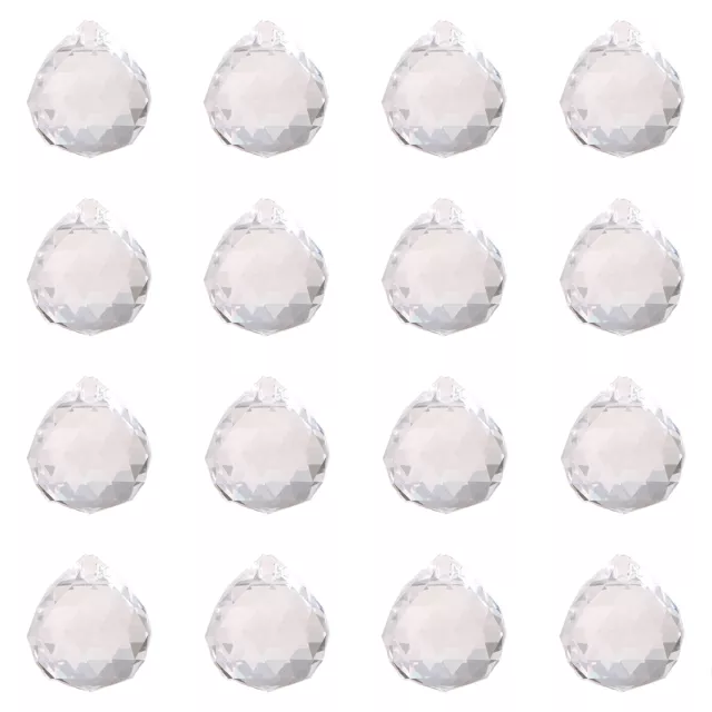 20PCS Clear Crystal Ball Pendant Chandelier Lamp Drop Prisms Home Decor 20MM