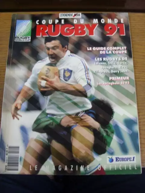 1991 Rugby Union World Cup: In Europe [Five Nations] - Official French World Cup