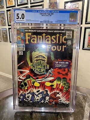 Fantastic Four #49 - Marvel 1966 CGC 5.0 1st full App Galactus! 🔥🔑 Silver Age