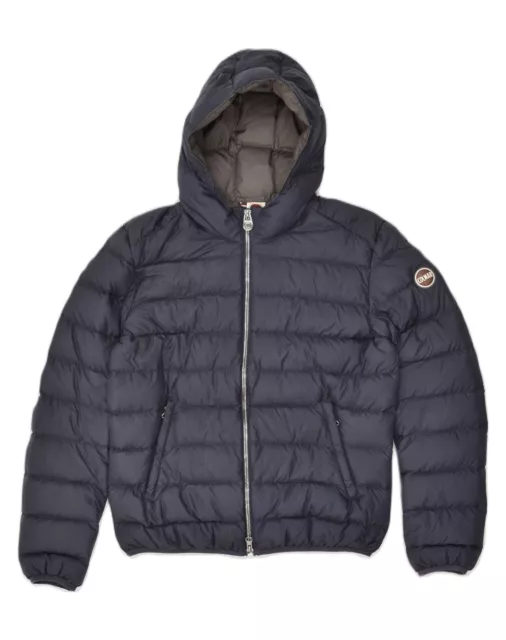COLMAR GIACCA IMBOTTITA Con Cappuccio UK 14 Medio Blu Navy AJ63