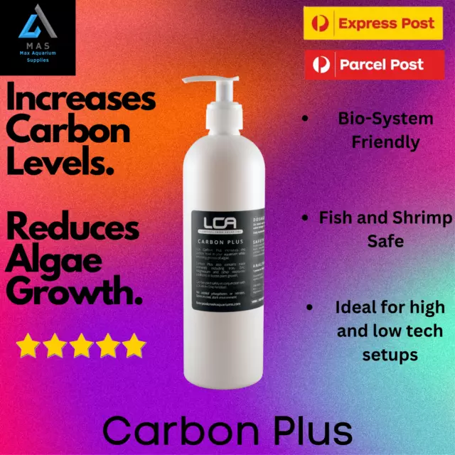 LCA Carbon Plus Premium Liquid Fertiliser for Aquatic Fish Tanks Live Plants