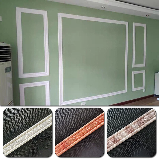 3D CEILING CORNER Line Border Skirting Self Adhesive Waist Line Wall ...