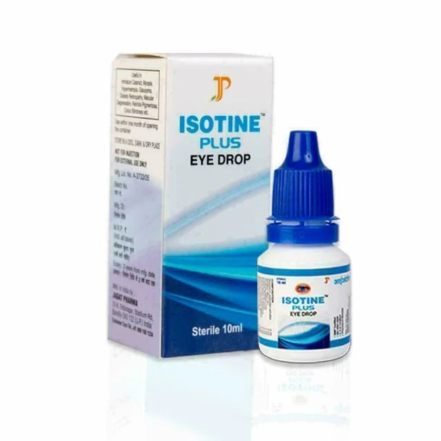 Paquete de 3 gotas para ojos Isotine Plus 10 ml