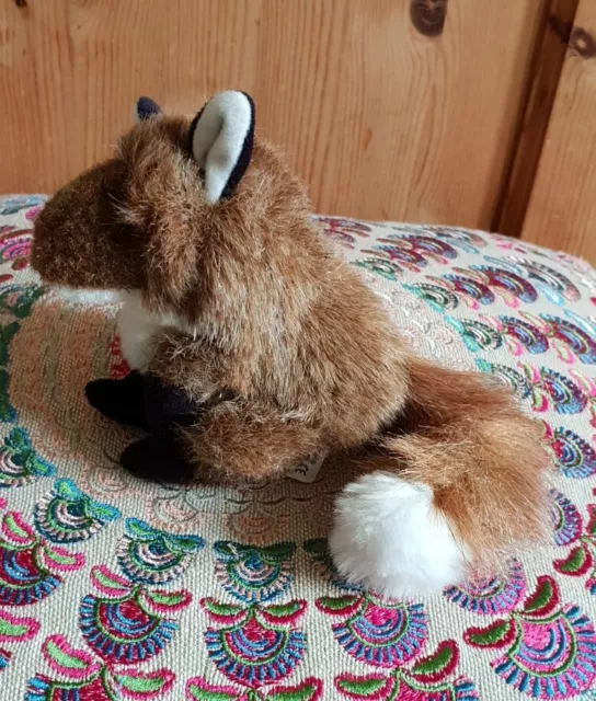 Folkmanis Brown Fox Finger Puppet Plush Soft Stuffed Animal Toy 4" 2