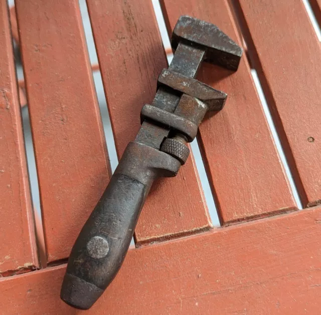 antique Coes monkey wrenches, vintage Billings railroad wrench