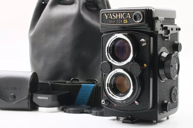 All Works! 【Near MINT w/ Hood】 Yashica Mat 124G 6x6 TLR Film Camera From Japan
