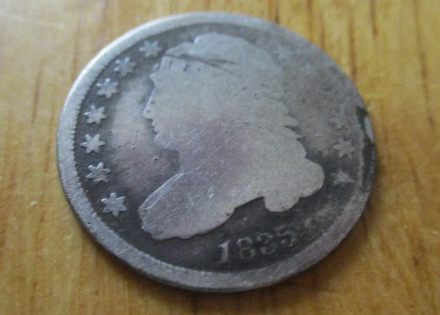 Estate Find United States capped bust 1835 dime
