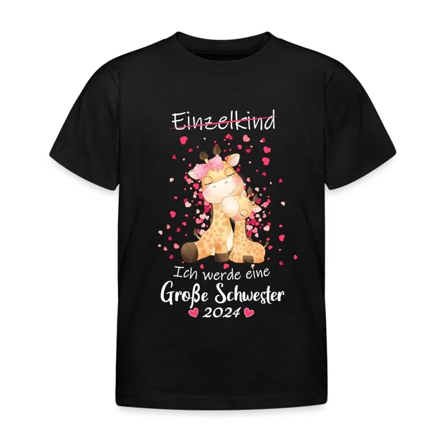 T-shirt Ich Werde Grande Sorella 2024 giraffe idea regalo bambini