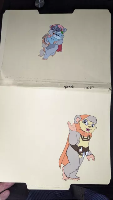 VINTAGE EWOKS animation cels BACKGROUND production art  Star Wars Animated I8