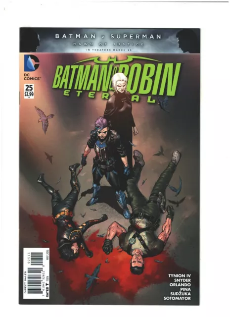 Batman & Robin Eternal #25 NM- 9.2 DC Comics 2016 Snyder, Bluebird vs. Grayson