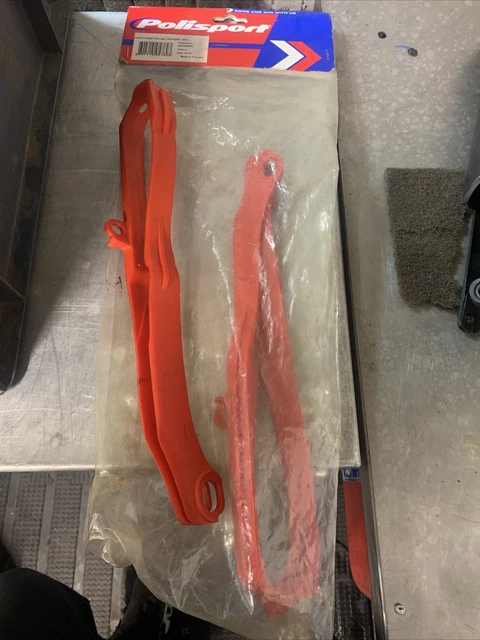 2x POLISPORT Chain Slider (Red) To Fit Honda CRF 250 14-17