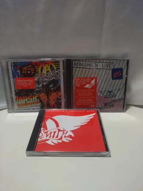 Aerosmith CD Lot of 3 Different