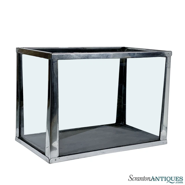 Mid-Century Chrome Metaframe 5-Gallon Fish Tank Aquarium