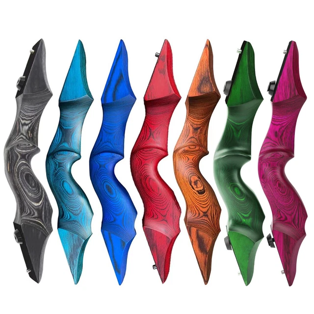 Recurve Riser Sizes 15'' RECURVE BOW Riser Takedown Handle Wooden RH LH Archery Hunting ...