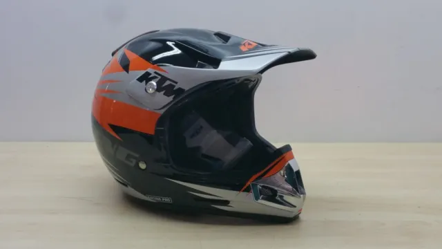 Casco da Moto Enduro Cross Airoh Helmet Dome Clean Orange Lucido TG. S *144