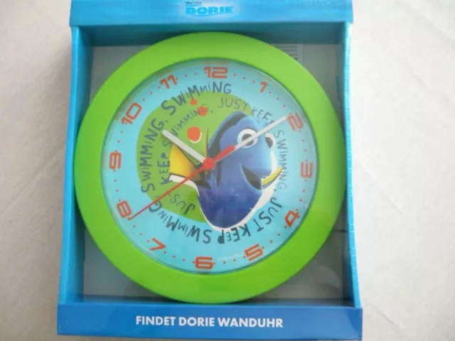 Kinder Wanduhr Kinderuhr Analog Uhr Quarz Disney - Findet Dorie - Neu