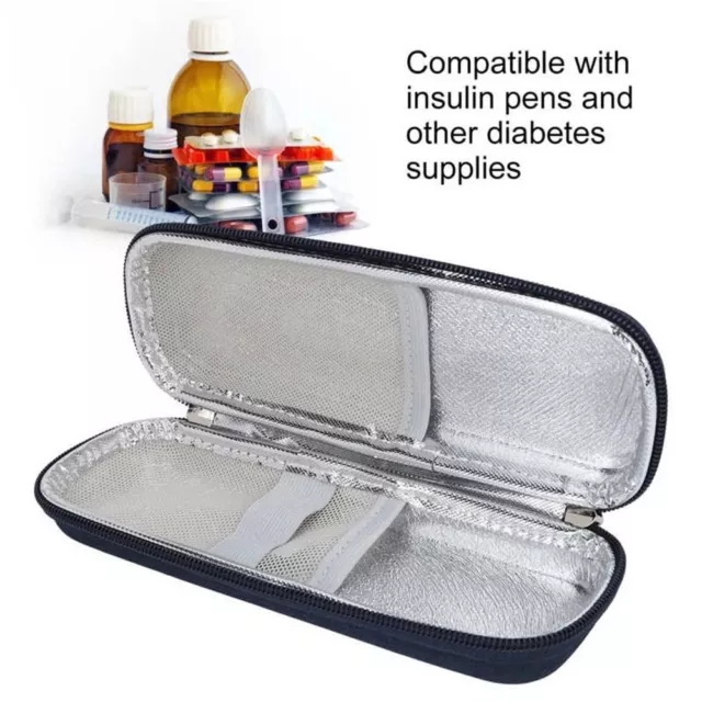Bolsa de enfriamiento medicamentos suministros para diabetes enfriador de insulina bolsa de viaje refrigerador