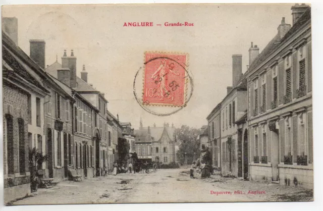 ANGLURE- Marne - CPA 51 - la grande rue
