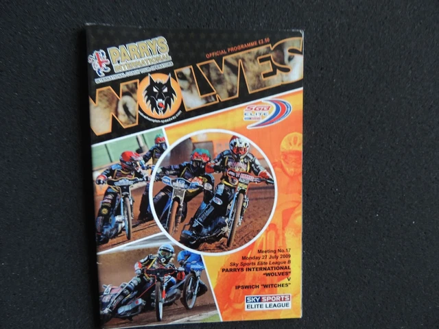 Wolverhampton Speedway v Ipswich  27th July 2009 Raceday Programme