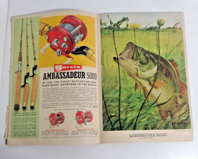 GARCIA FISHING RODS And Reels 1963 ad magazine insert Nice! $7.99