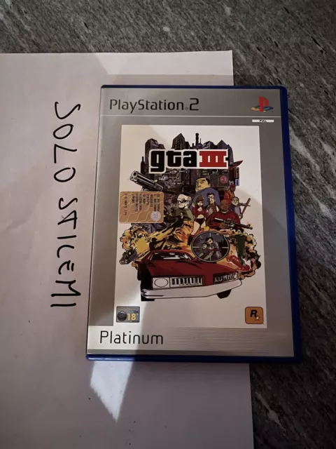 PS2 - Playstation 2 - GTA 3 - Grand Theft Auto 3 - PAL ITA Gta III