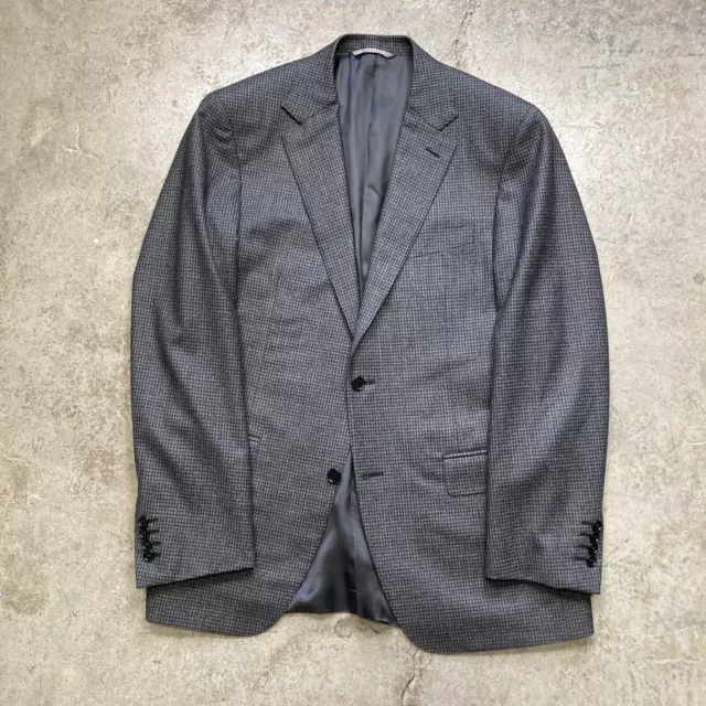 *Recent* Canali 1934 Gray Black Check Wool 2-Piece Suit Men’s 40-42R