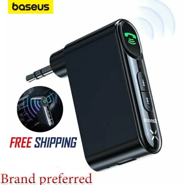 Wireless Bluetooth Receiver 3.5mm AUX Audio Music Hands Free Car Adapter