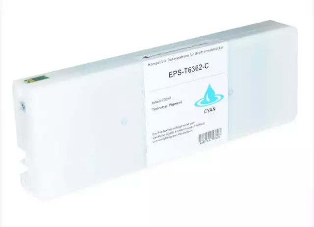 Cartuccia Epson T6362 Ciano Compatibile Per Epson 7700,7890,7900,9890 C13T636200