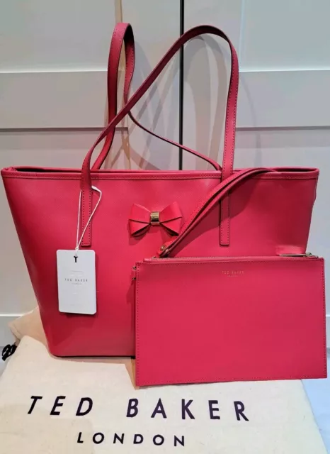 Ted baker deanie bow leather small shopper bag deals