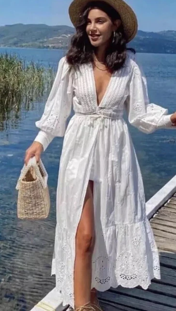 Broderie dress zara sales