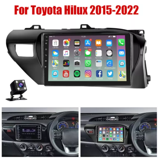 For Toyota Hilux 2015-2022 10" Android 13 Car Stereo GPS Navi Wifi Radio Camera