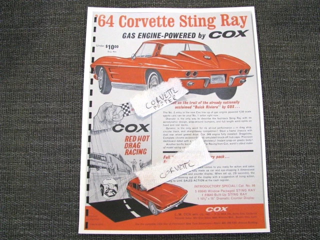 COX　049　GAS POWERED BUICK RIVIERA COX 1964 BUICK Riviera .049 Cox Gas Powered Tether Car