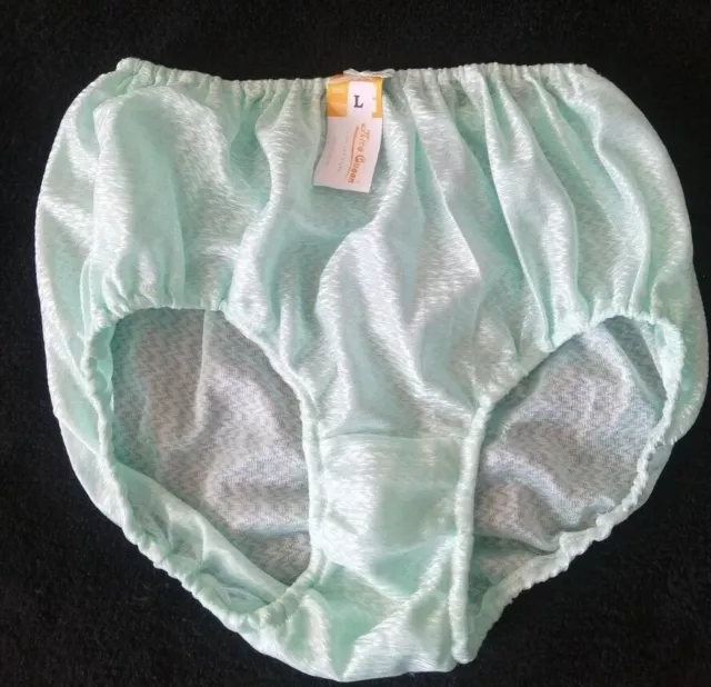 Size XL women nylon lacy panties vintage style soft briefs underwear lace  cloth