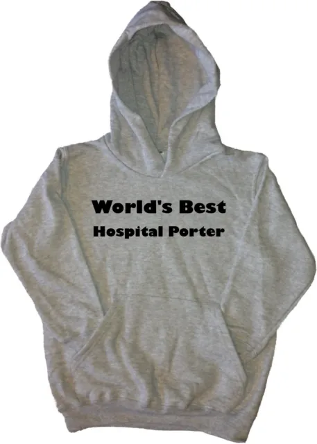 World's Best Hospital Porter Kids Hoodie Sweatshirt