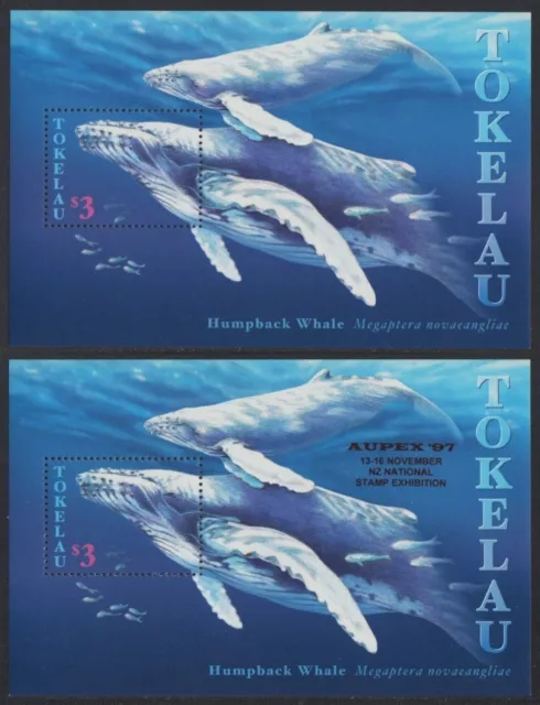 Tokelau 1997 - Mi-Nr. Block 11 y 11 I ** - Estampillada sin montar o nunca montada - ballenas/ballenas