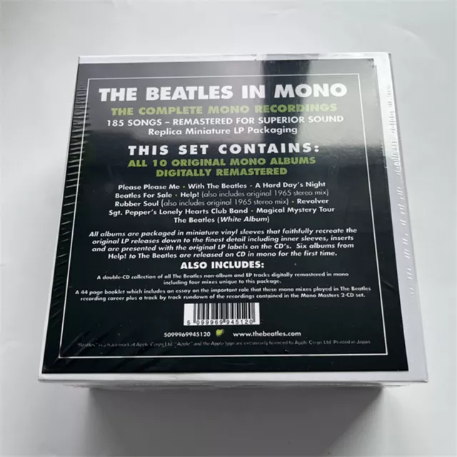 The Beatles in Mono 13CD Box Set klassische Rockmusik Album Neu 2