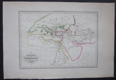 1837 EMPIRE D' ALEXANDRE Malte-Brun Huot Alessandro Magno Alexander the Great 