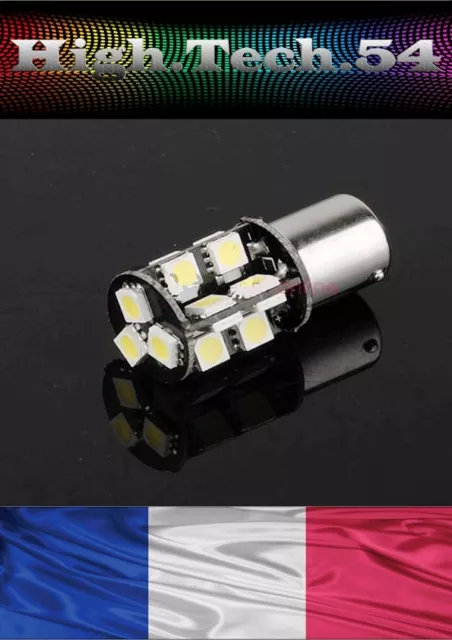 Ampoules BA15S LED 24V 9 leds SMD Blanc xenon 6000K Veilleuses 4x4 Camion