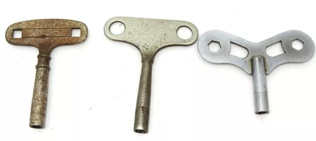 Clock Keys - Vintage (3) - Large - Can Suit Wind-Up Tin Toys